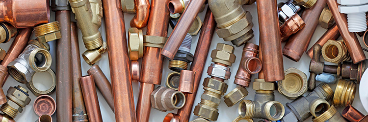 A collection of pipe fittings